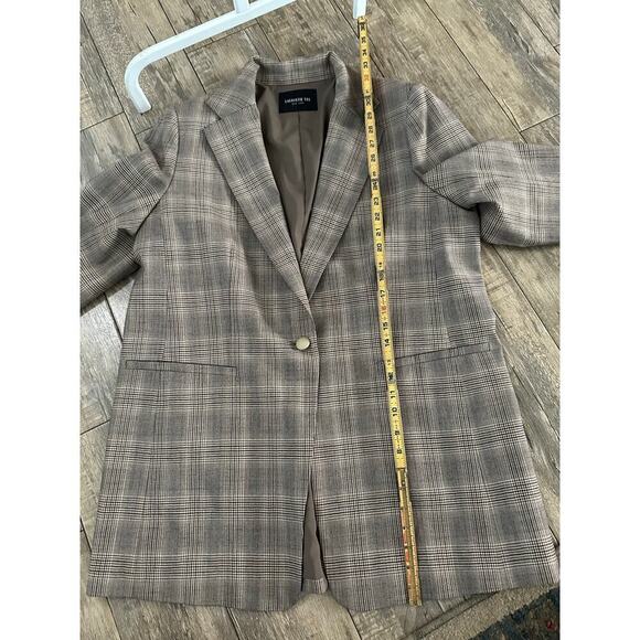 Lafayette 148 Women's Heather Plaid Wool Blended Eloquent Blazer Jacket Size 16 - Picture 12 of 15